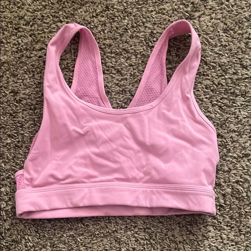Pink Alphalete Alphalux Sports Bra